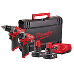 Milwaukee M12FPP2A-602X 12v Cordless Kit                                                                                         - Tool and Fixing Suppliers