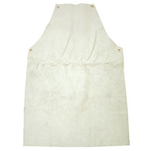 Complete With 3 Ties - Chrome Leather Apron