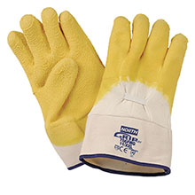 North Griptask Natural Yellow - Nitrile Coated Gloves