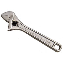 King Dick Chrome Finish Adjustable Wrench