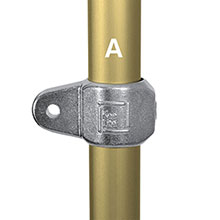 LM52-6 - Male Corner Swivel Socket Member, 33.7mm O/D