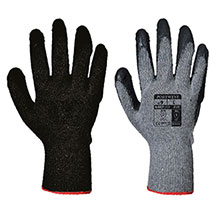 Portwest Black - Latex Gloves - Grip General Handling - Gloves - ParkerTools