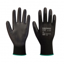 Gloves A120 PU Palm Coated Black